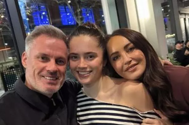 Jamie and Nicola Carragher with daughter, Mia
