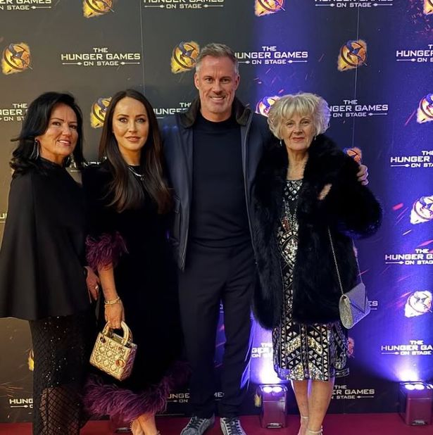 Jamie Carragher and family 