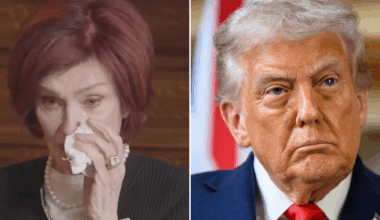 Sharon Osbourne breaks down in tears as she shares personal voicemail from Donald Trump after husband Ozzy's death