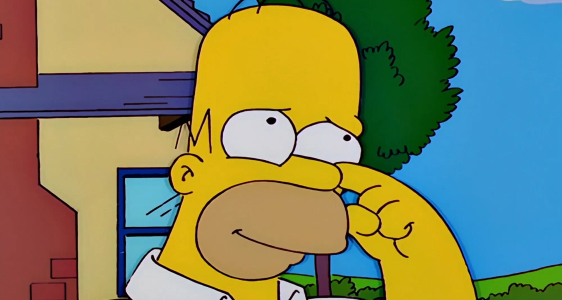 Homer tears up in The Simpsons