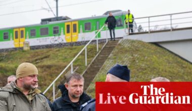 Poland says ‘everything indicates’ Russia was behind rail sabotage incidents – Europe live | Poland