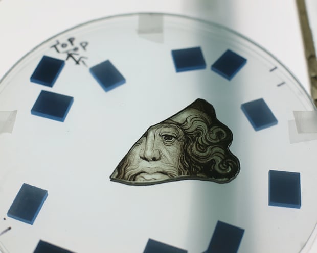 A bit of old stained glass