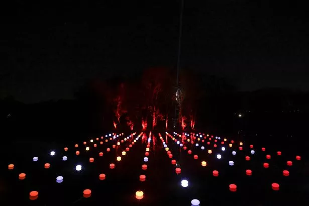 Aurora Rising on the boating lake