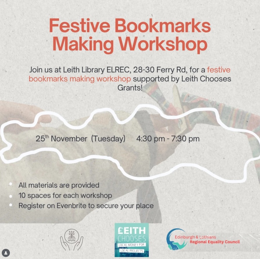Make Festive Bookmarks at Leith Library – The NEN – North Edinburgh News
