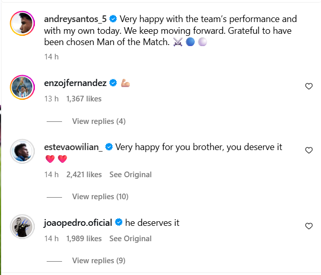 Screengrab of Andrey Santos' Instagram