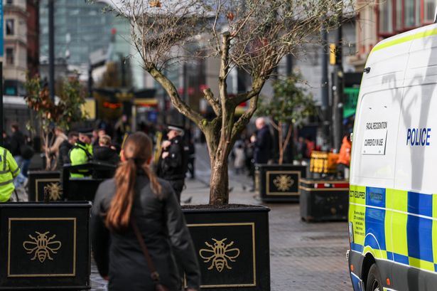 The facial recognition van near Piccadilly Gardens