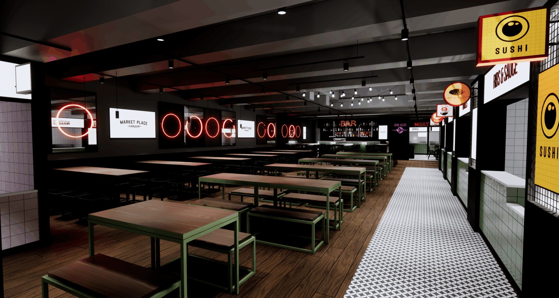 All the Vendors at New Central London Food Hall