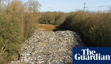 Man arrested over illegal waste ‘mountain’ by river in Oxfordshire | UK news