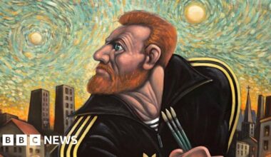 Glasgow artists collaborate on painting of Vincent van Gogh