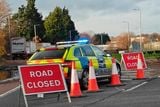 thumbnail: A road closure was in place due to the incident