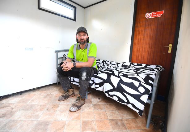 Andy Owens with the Sleeping Pods for the Homeless.