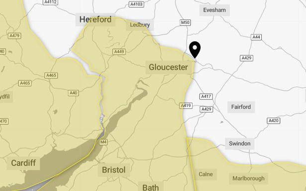 Met Office warning for Monday