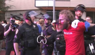 Turning Point USA: Fights break out, multiple people arrested as event sparks protest at UC Berkeley