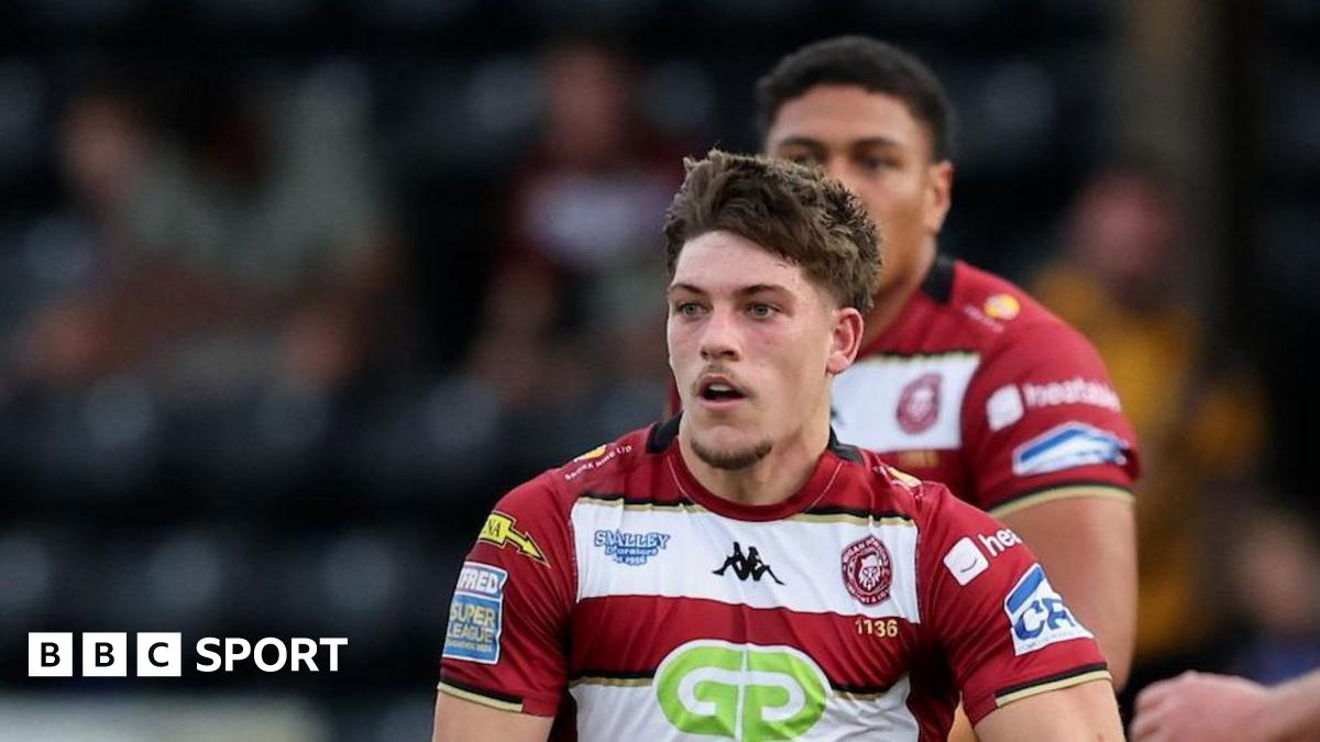 Jacob Douglas in action for Wigan Warriors in 2025