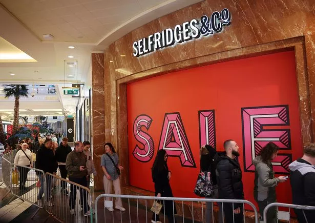 The queue for Selfridges at The Trafford Centre ahead of the Boxing Day Sales 