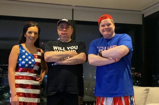 Tasmina Ahmed-Sheikh, Alex Salmond and Chris McEleny in the luxury flat. Pic: Chris McEleny's Instagram.