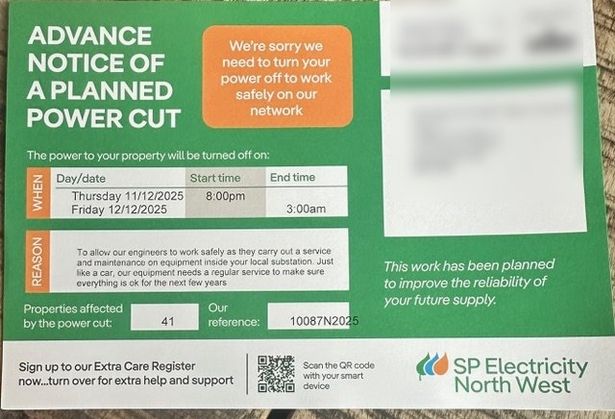 Notification was sent to over 40 properties in the city centre