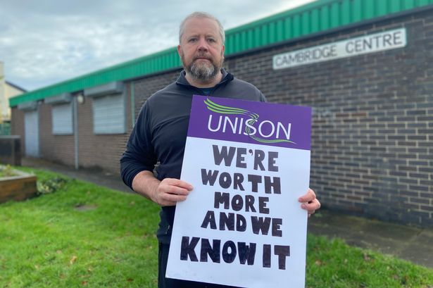 Barry Hughes is on strike for the first time since joining Wirral Council in 1997