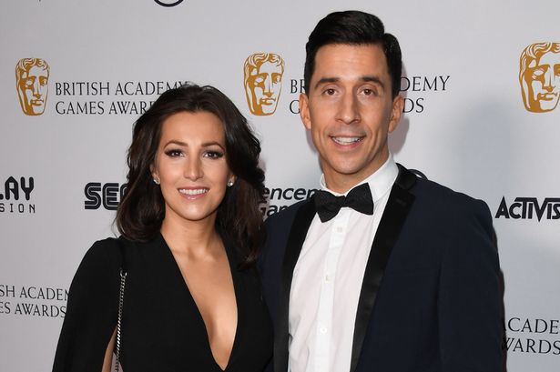Russell Kane with his wife Lindsey Cole