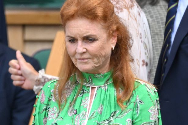 LONDON, ENGLAND - JUNE 30: Sarah Ferguson, Duchess of York attends day one of the Wimbledon Tennis Championships at the All England Lawn Tennis and Croquet Club on June 30, 2025 in London, England.  (Photo by Karwai Tang/WireImage)