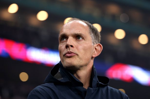 Thomas Tuchel looks on