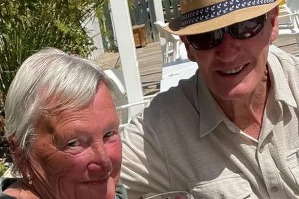Ceri Ball, 74 (left) tragically died while on holiday with her husband, Glyn 