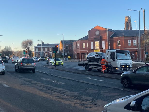 A recovery vehicle at the scene