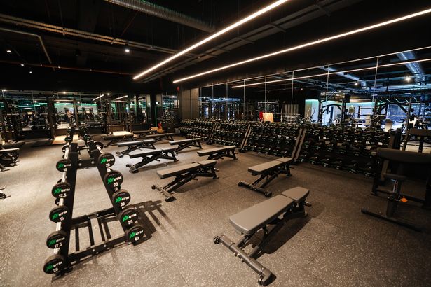 The weights area in the new XF Gym in St. Johns Shopping Centre