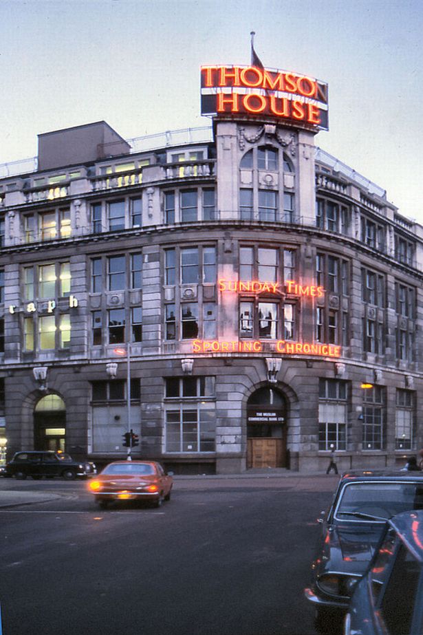 Thomson House on the corner of Withy Grove and Corporation Street, November 1977