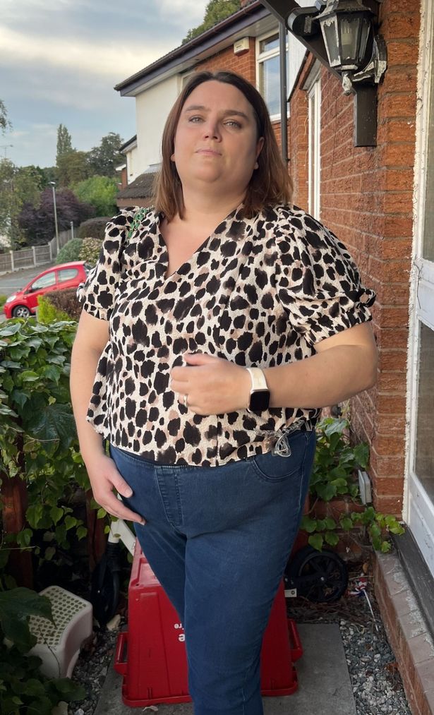 Amy before her gastric sleeve surgery weighing 17 stone
