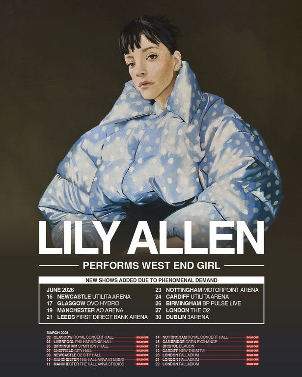 Lily Allen has added a more dates to her 2026 tour 
