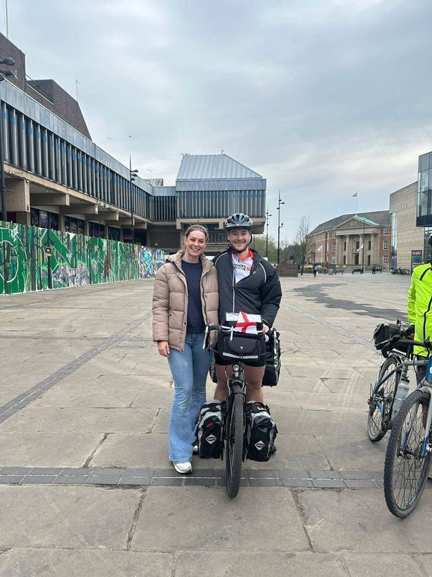 Olly Hargreaves and his girlfriend
