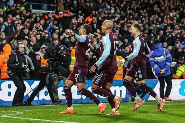 Morgan Rogers scored both of Aston Villa's goals against Leeds United