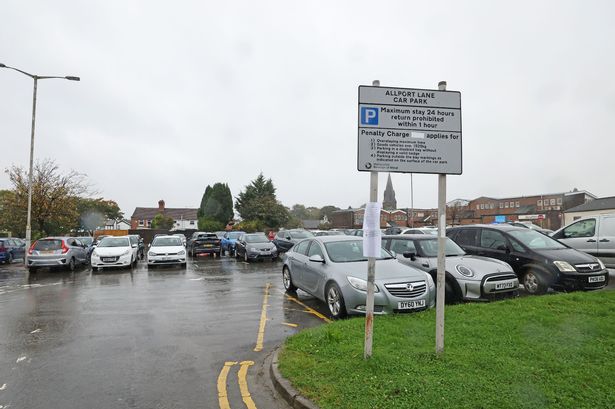 Allport Lane car park in Bromborough Village