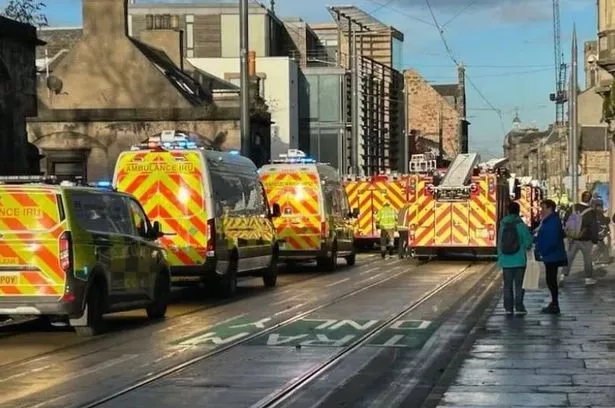 The scene in Edinburgh