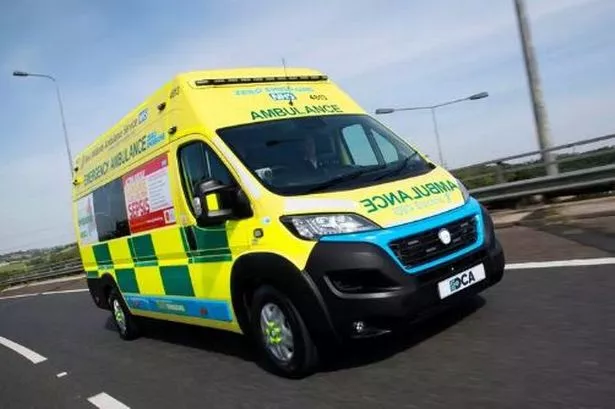 A West Midlands Ambulance Service stock image of an ambulance 