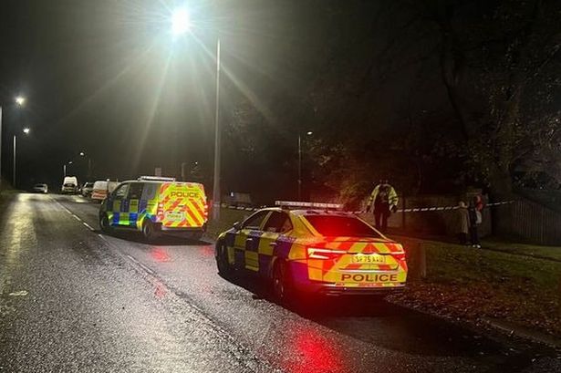 A number of roads were cordoned off on Friday night