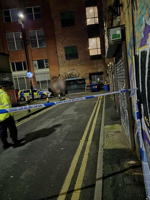 A cordon in place on Thursday night