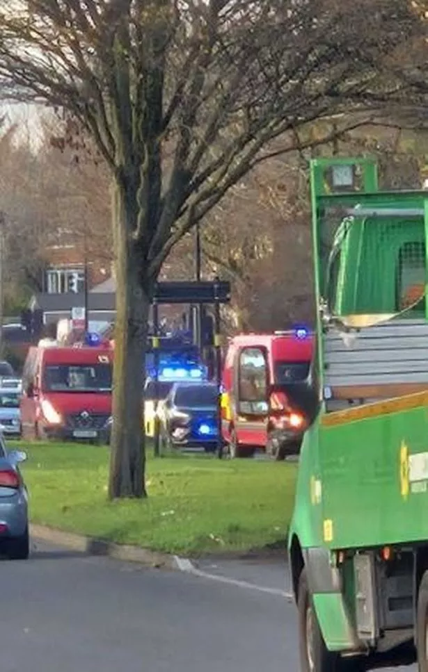 Emergency services on Bordesley Green East in Birmingham