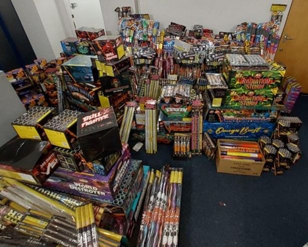 Police seized illegal fireworks