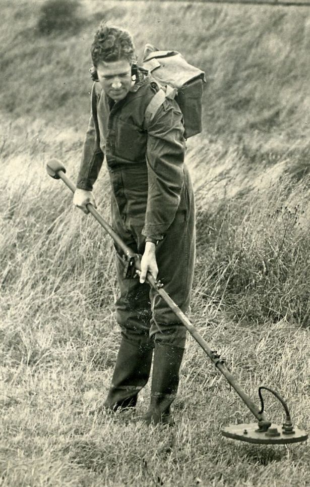 Police search for evidence at the scene where Alice Barton was found murdered