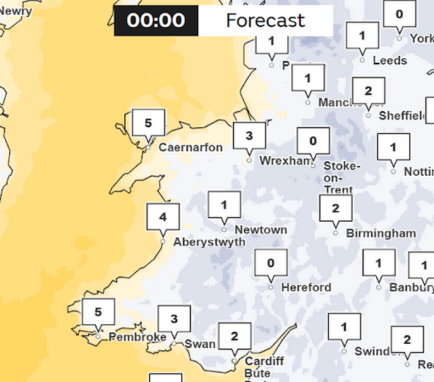 Met Office weather map