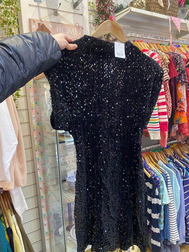 A £4 sparkly dress in St Joseph's hospice