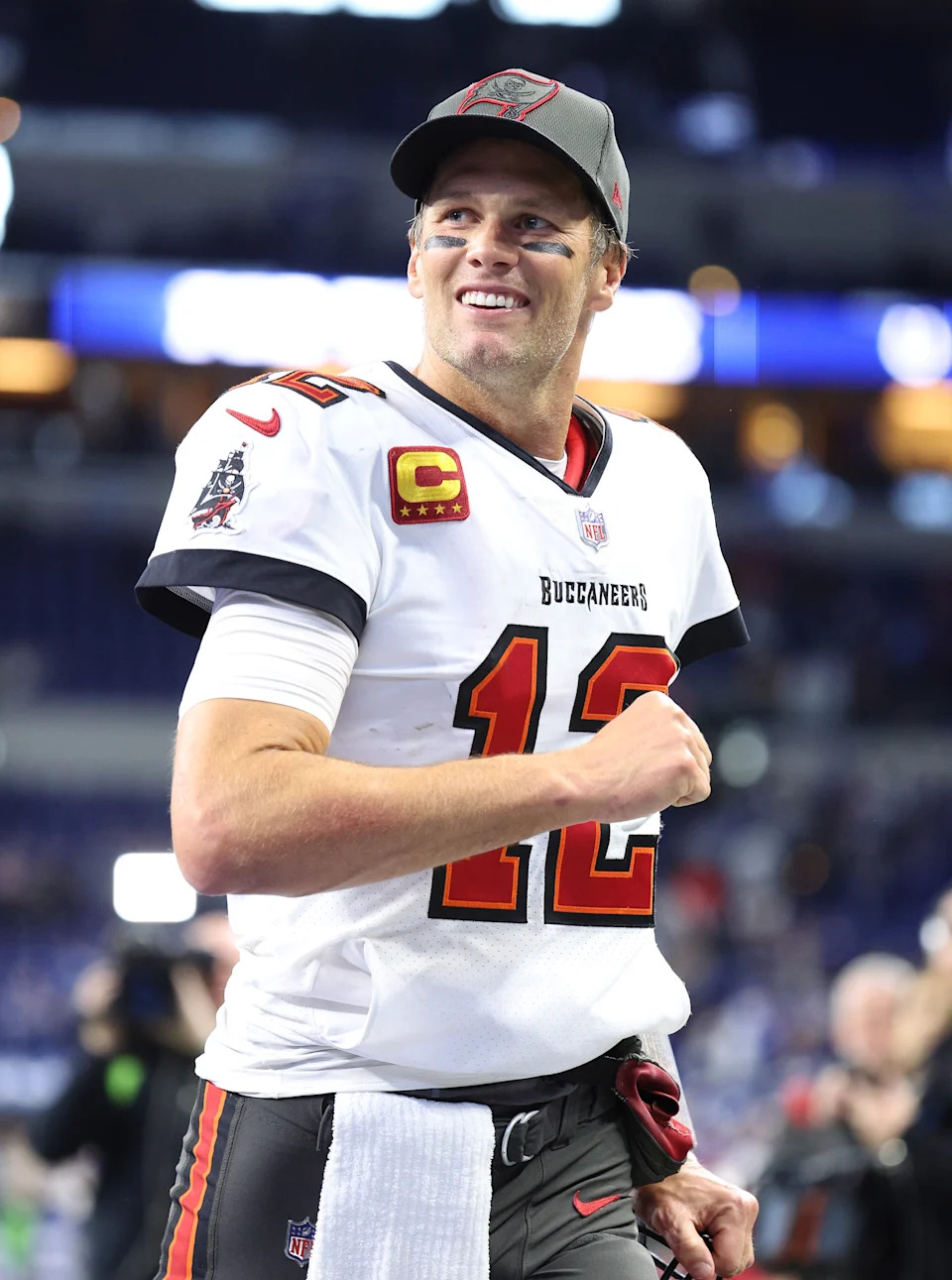 Tom Brady playing football