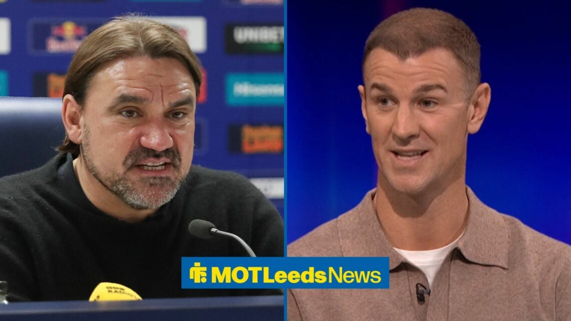 Daniel Farke in a press conference, Joe Hart on Match of the Day.