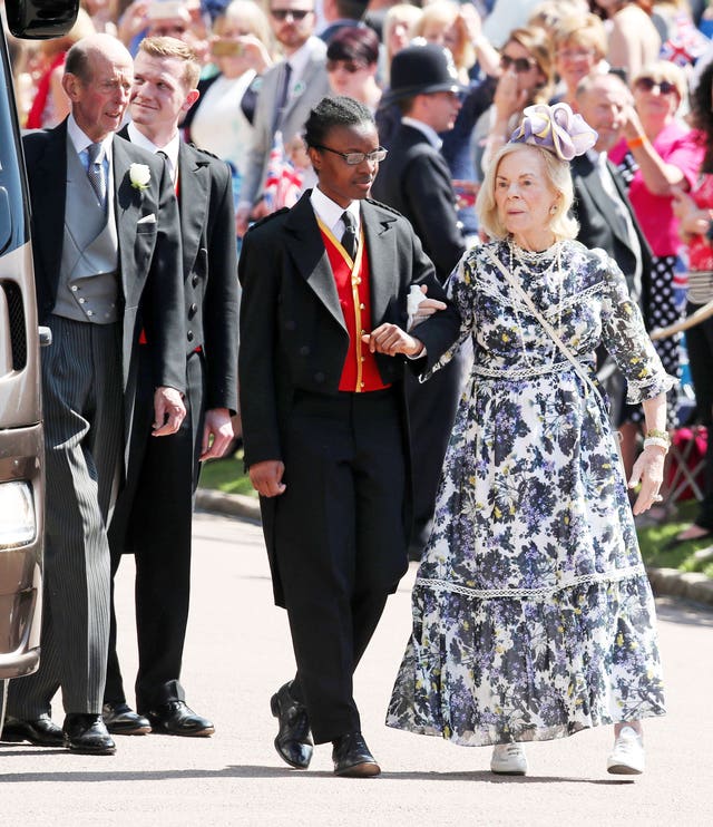 The Duchess of Kent at the Duke and Duchess of Sussex's wedding in 2018 