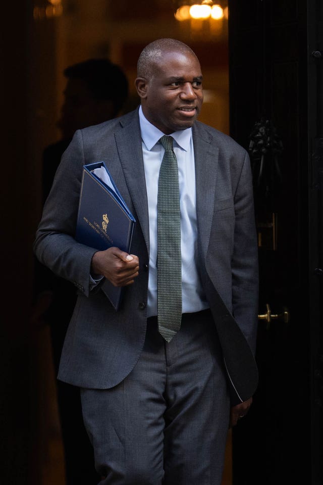 Justice Secretary and Deputy Prime Minister David Lammy 