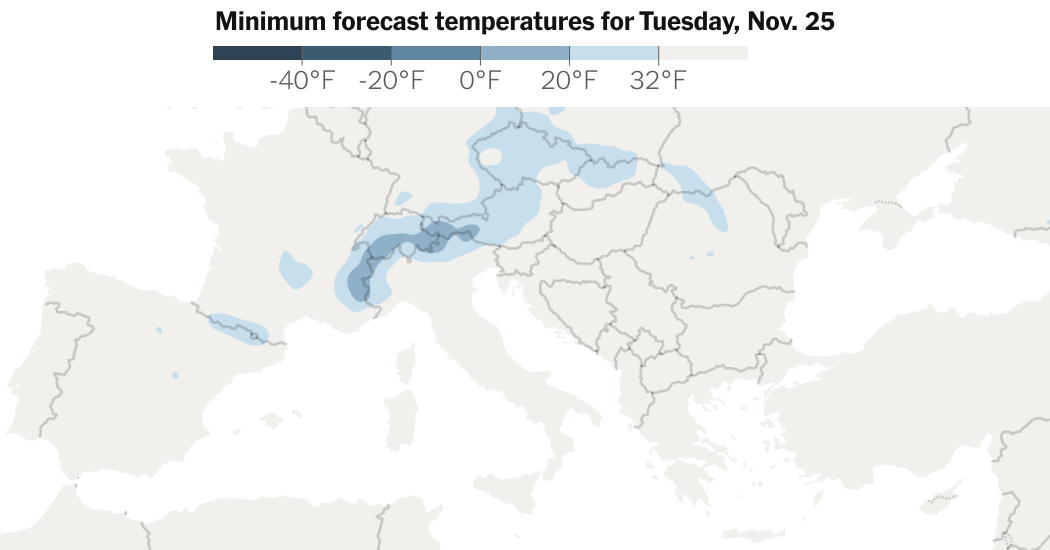 Freezing Temperatures Forecast: Tracking Low Temperatures in Europe