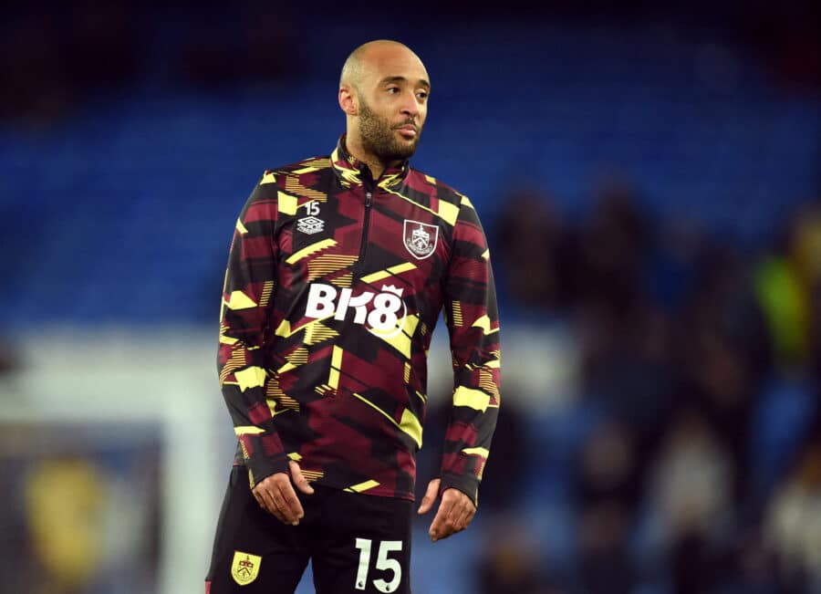 Burnley's Nathan Redmond during the warm up before the match