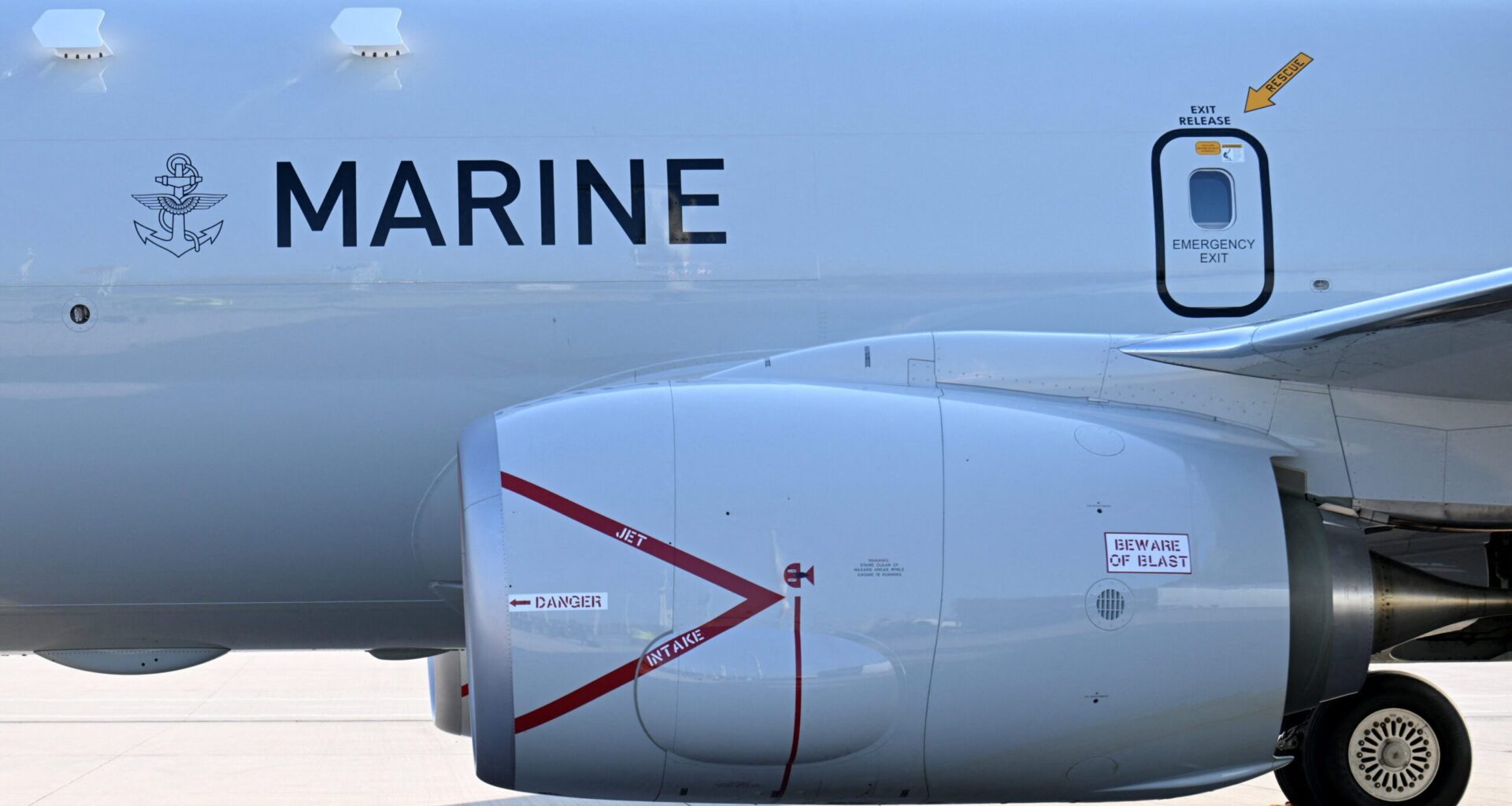 Touchdown of new Poseidon P-8A reconnaissance aircraft in Berlin